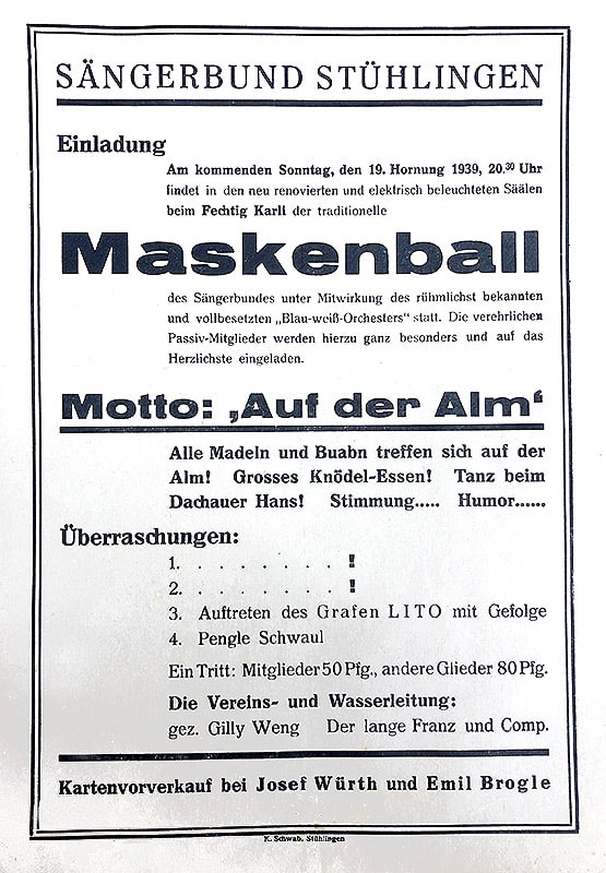 nz-stuehlingen-meilensteine-maskenball-1939-titel
